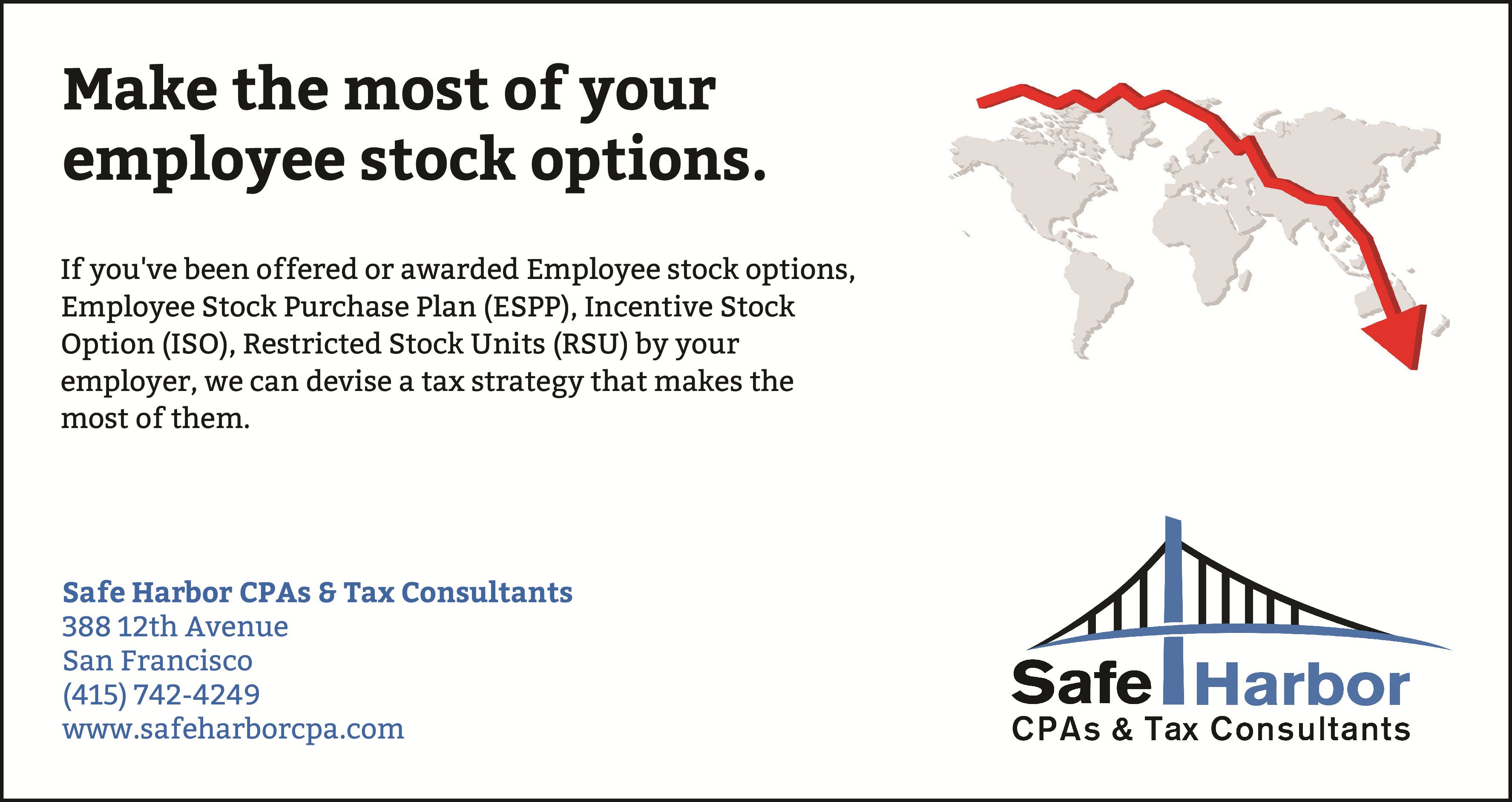minimizing taxes on stock options